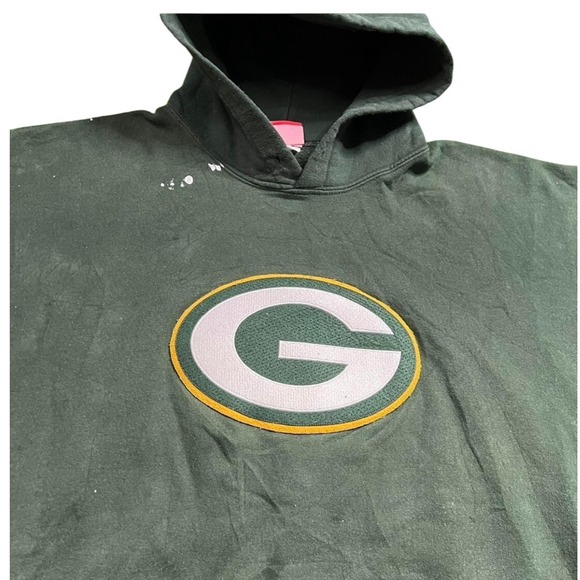 Vintage Green Bay Packers Hoodie NFL Football Pullover Sweatshirt Fan Apparel XL - Picture 2 of 4